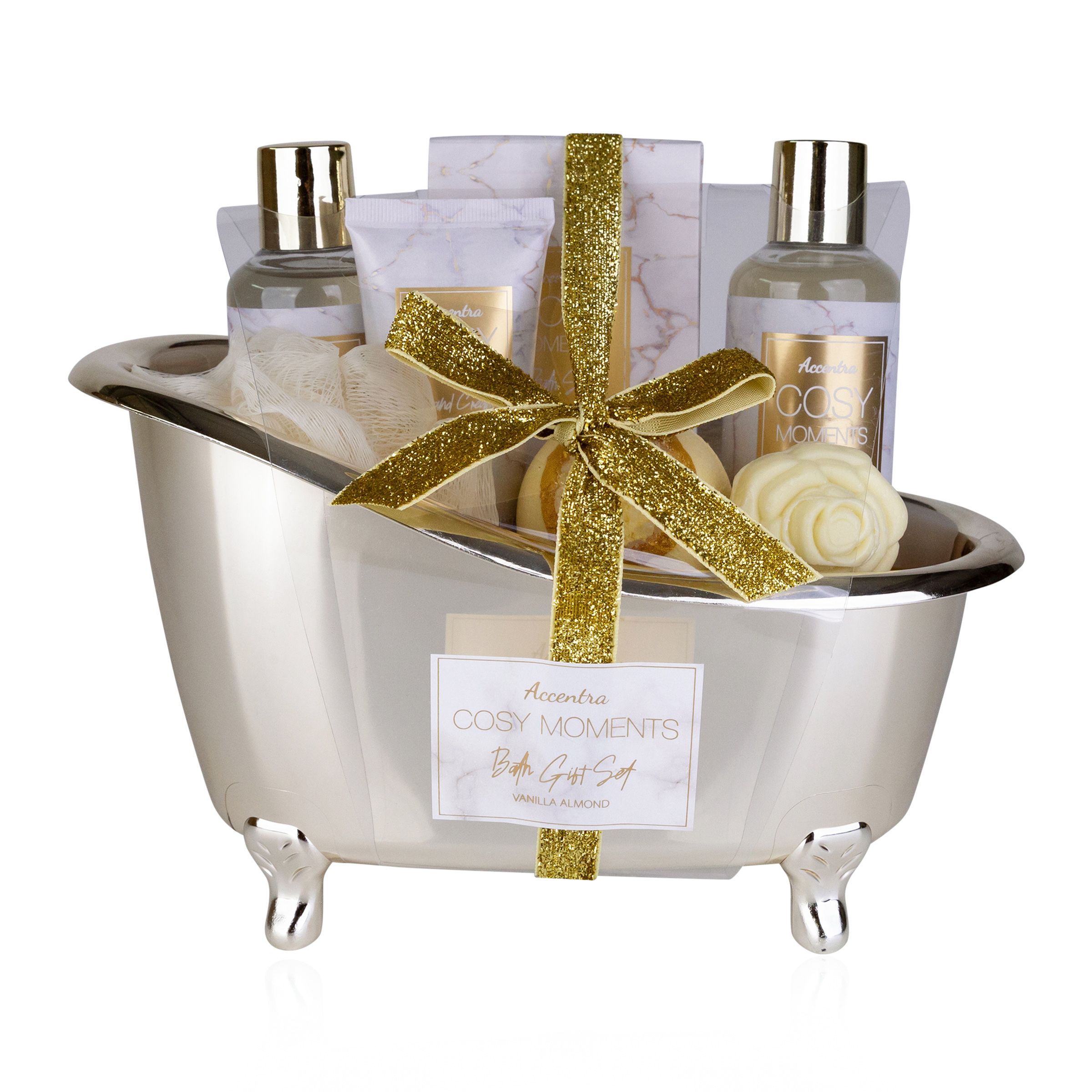 accentra Gift Set Bath Set Care Set Bath Vanilla Almond Gift Idea