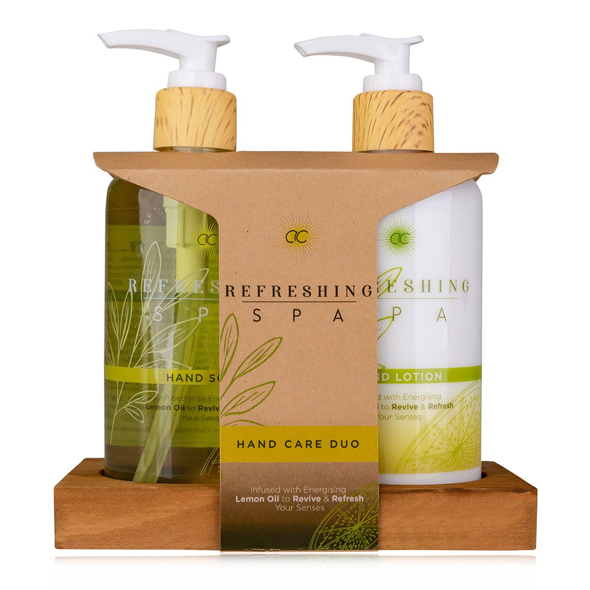 Accentra Hand Care Set REFRESHING SPA – Lemon & Jasmine with Soap Dish