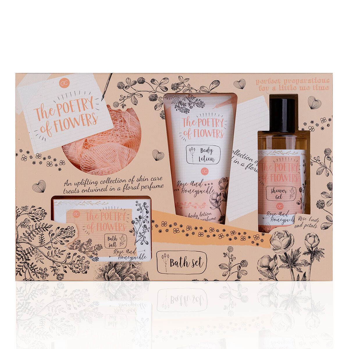 accentra Wellness Gift Set "Poetry of Flowers", Bath Set for Women, 1 St