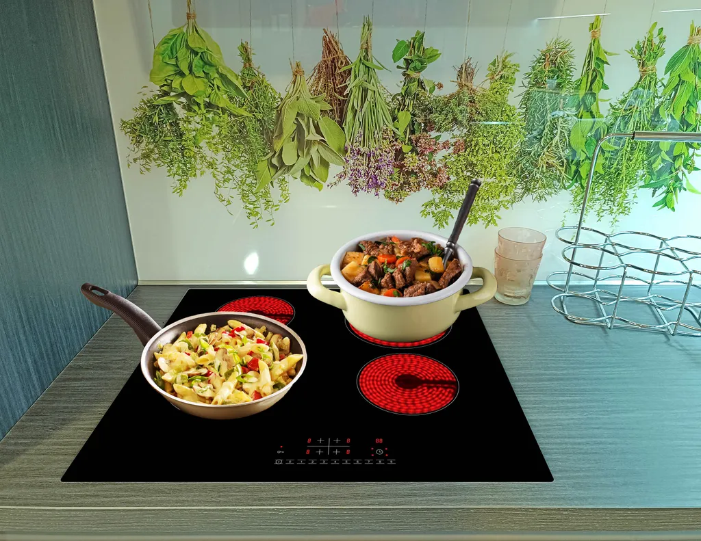 Acopino KM4 Glass Ceramic Cooktop – 4-Zone Cooking Zone | Touch Controls | Radiant Heating Elements | Timer & Child Lock | Energy Efficient