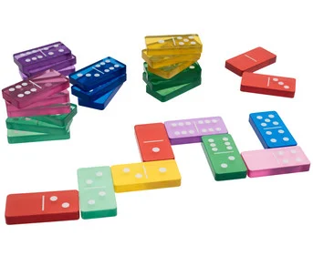 Acrylic dominoes, 28 pieces