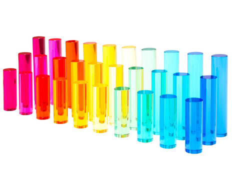 SUNNYSUE Acrylic cylinders, 3 sizes, 30 pieces 1800g