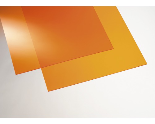 Gutta Acrylic color plate 3x500x1250 mm smooth orange