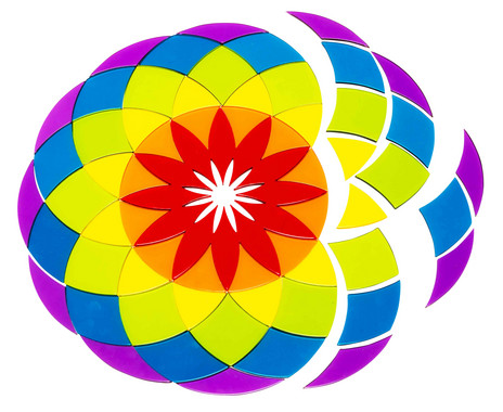 Acrylic molds “Large Mandala”, 61 pieces