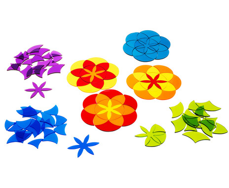 Acrylic molds “Mandala Flowers”, 133 pieces