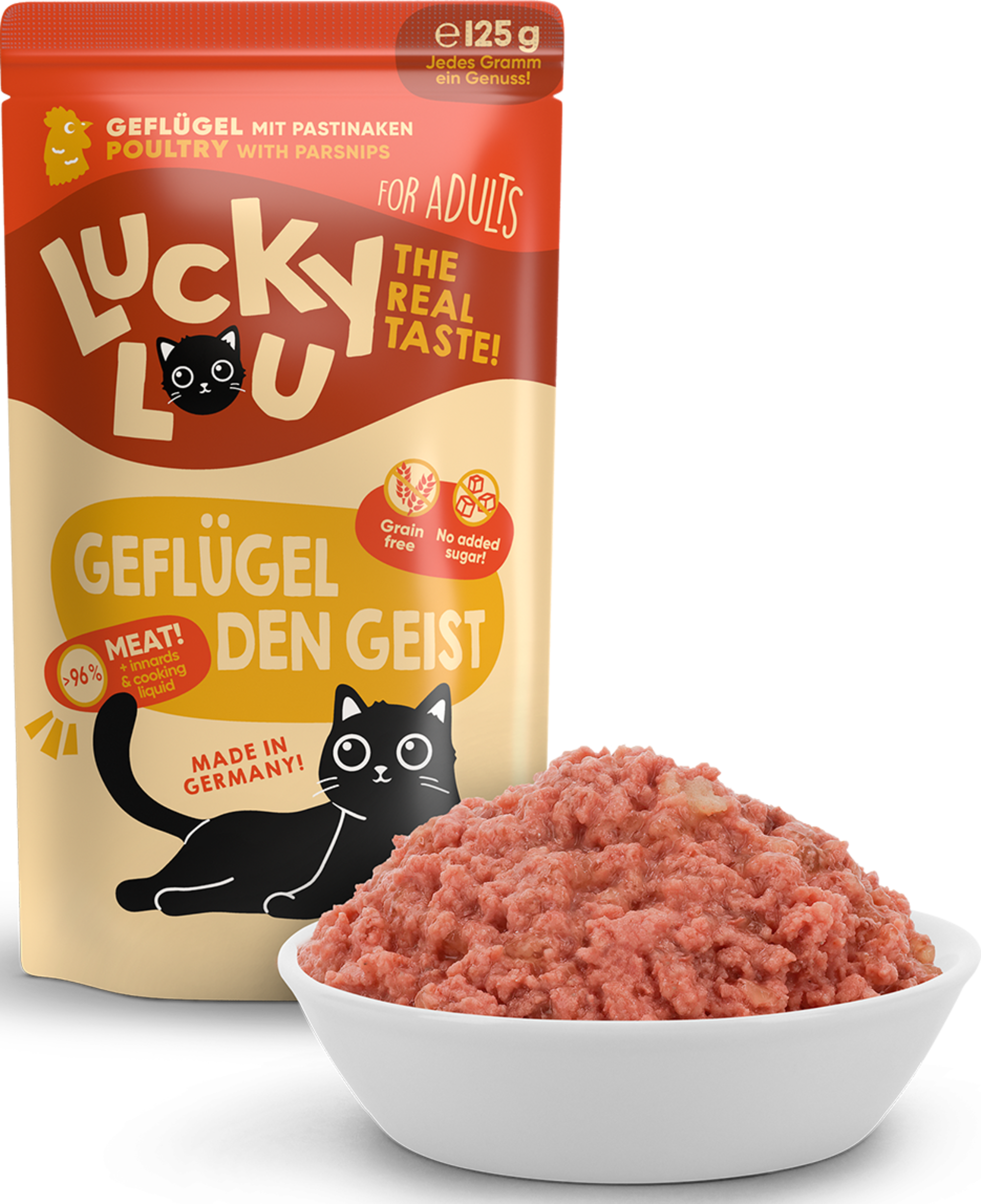 Lucky Lou Adult poultry with pastinaks