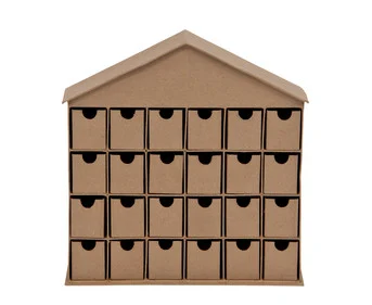 Advent calendar “House”, with 24 drawers, blank