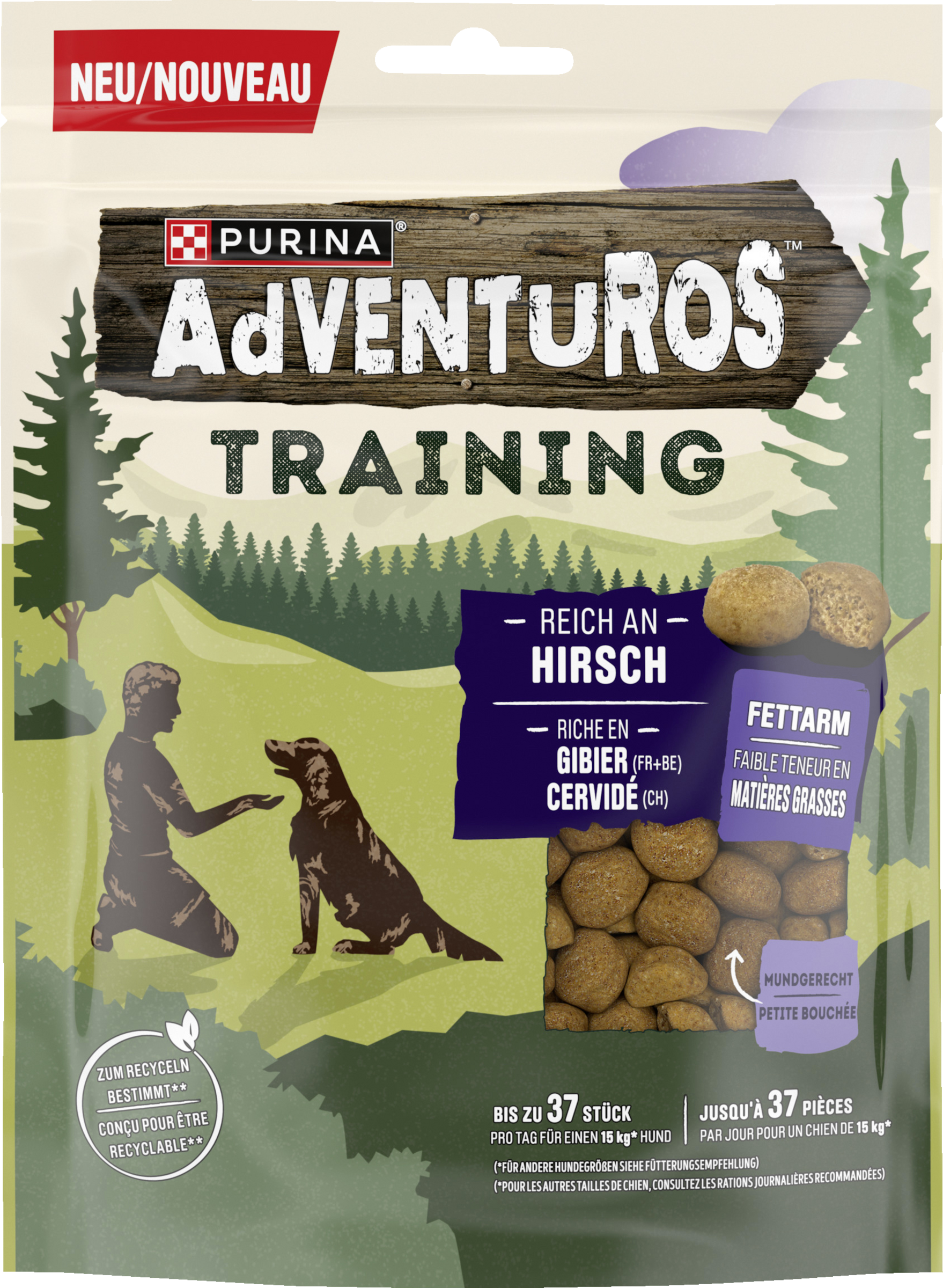 Purina AdVENTuROS Training reich an Hirsch