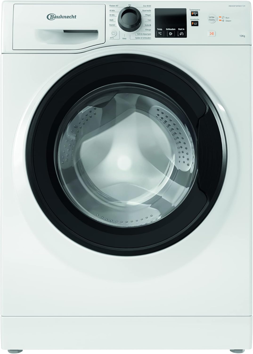 Bauknecht W10 W6400 A Washing Machine Front Loader / 10 kg / Energy Efficiency Class A / Short 30 / Short 45 / Powerful Stain Removal / Anti-Allergy Program / Wool Program / Durable Inverter Motor