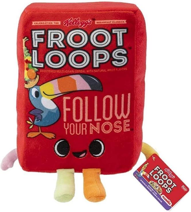 Funko Pop! Plush: Kelloggs - Froot Loops Cereal Box - Froot Loops Cereal Box - Plush Toy - Birthday Gift Idea - Official Merchandise - Stuffed Plush Toys for Children and Adults