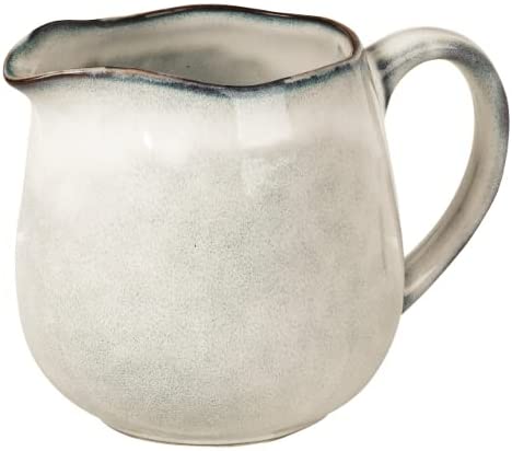 Broste Copenhagen 14531053 Nordic Sea Stoneware Milk Jug, 30 Cubic Inches, Cream