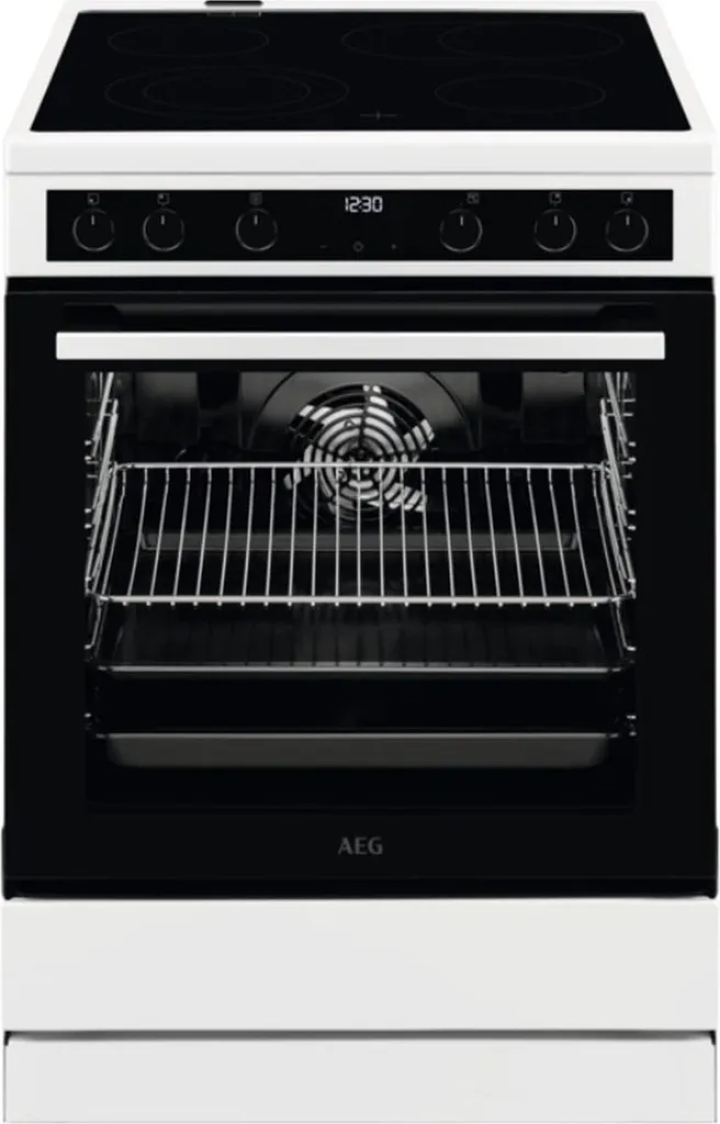 AEG - CCB6445BBW - Freestanding Cooker - Glass Ceramic - White - 60 cm