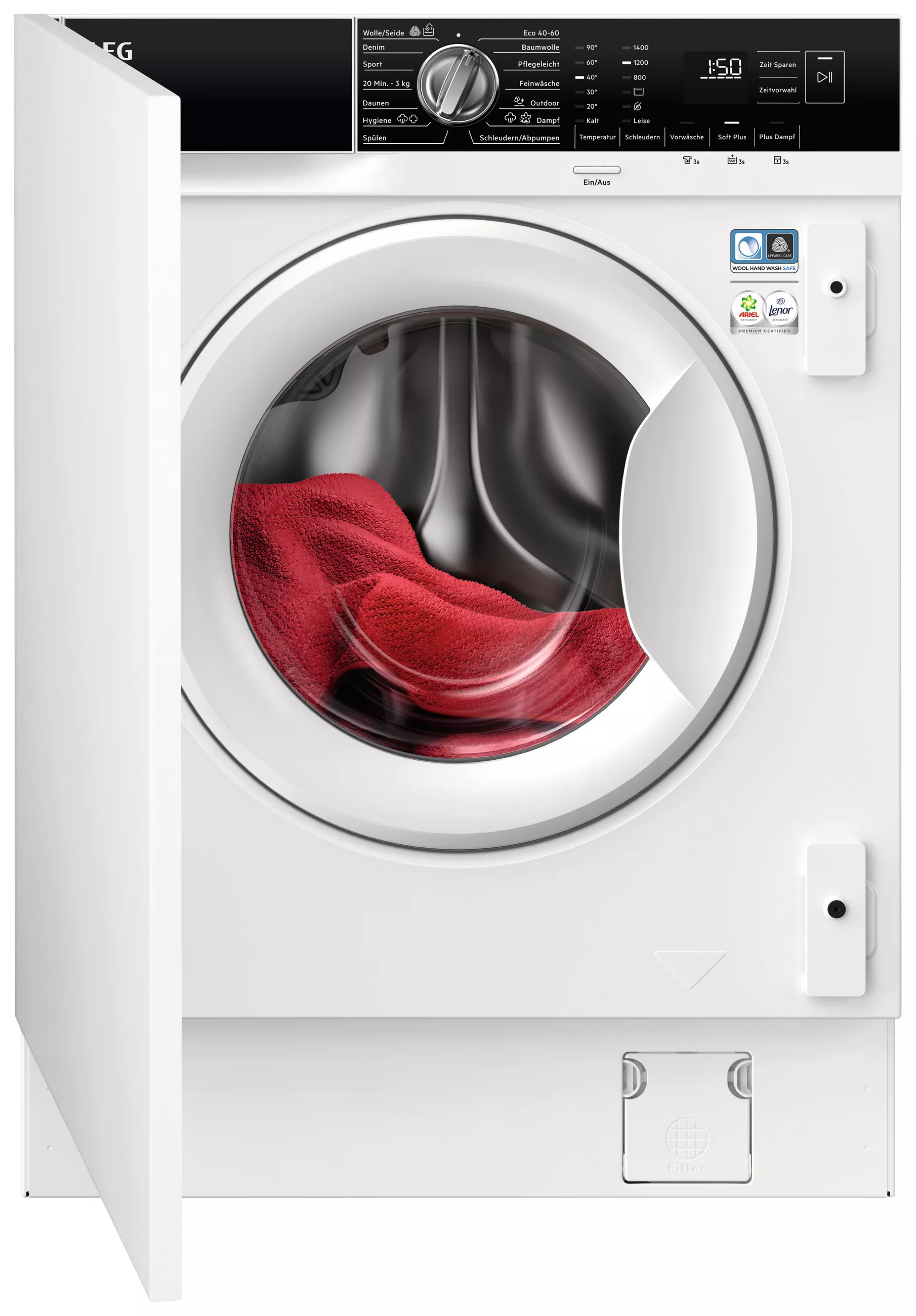 AEG BUILT-IN WASHING MACHINE LR7BI6480