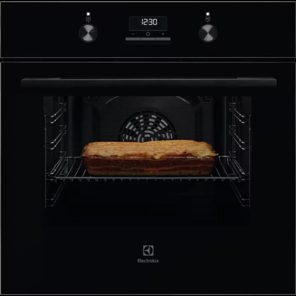 AEG Electrolux built-in oven / Steam cleaning / Grill function / A / Black KOFGH40BK