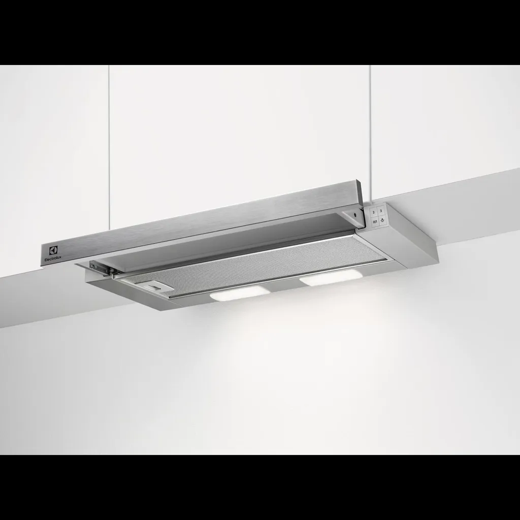 AEG Electrolux flat screen cooker hood / exhaust or recirculation / 60cm / grey LFP226S