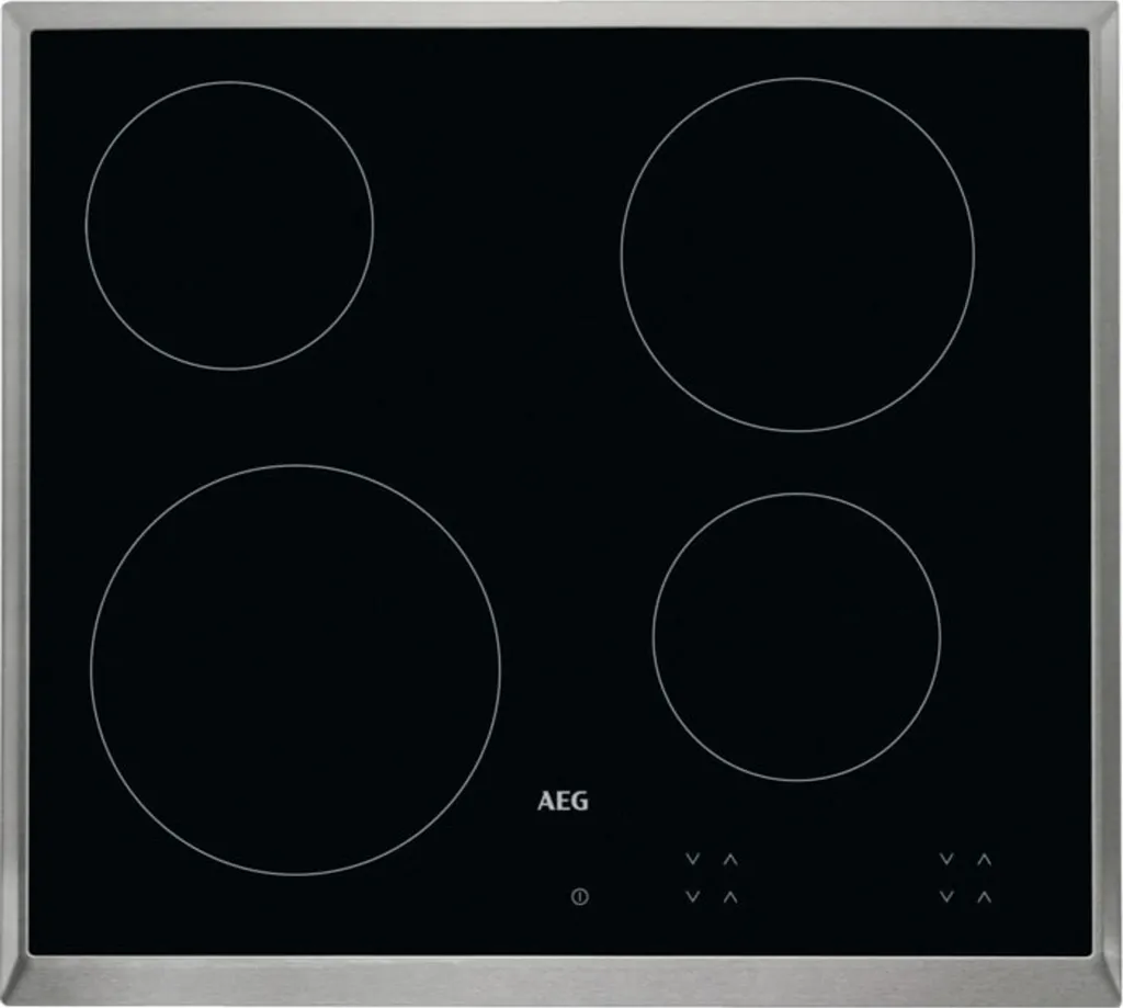 AEG - HK624000XB - Built-in glass ceramic hob - Stainless steel - 60 cm