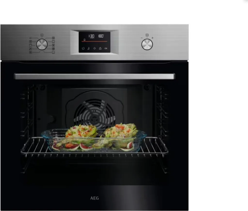 AEG NBU5P40SM Built-in Oven Series 5000 / SurroundCook® / Pyrolytic Self-Cleaning / Stainless Steel with Anti-Fingerprint Coating