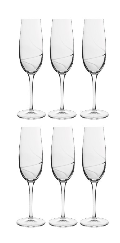 Luigi Bormioli Aero Champagne Glass 6-Pack