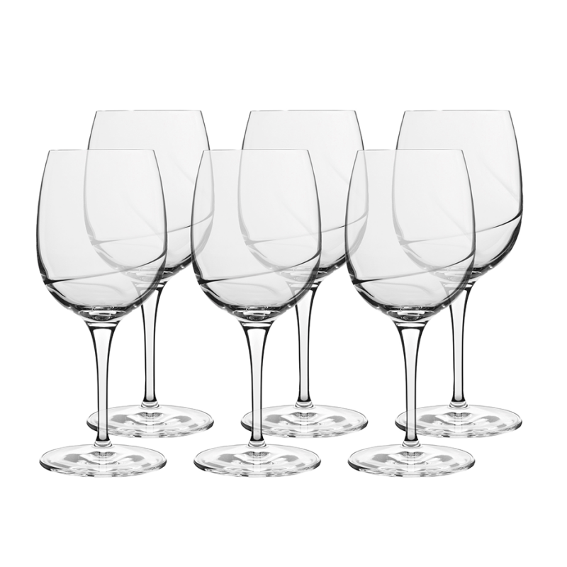 Luigi Bormioli Aero red wine glass, 6-pack