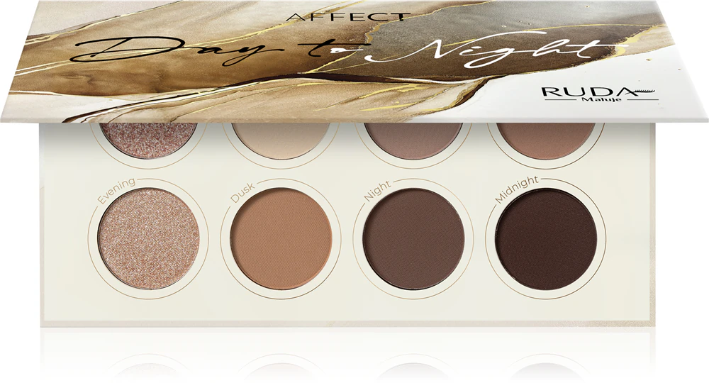 Affect Day to Night Palette with eyeshadow in 8 colors