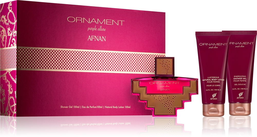 Afnan Ornament Purple Gift Set for Women