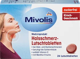 Mivolis Sore throat lozenges, 24 pcs