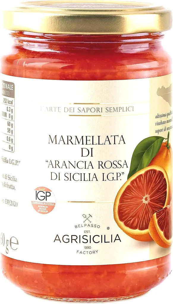 Win2Win Tech Agrisicilia - Red Orange Marmalade Sicily IGP - 100% Italian Fruit - 6 x 360g