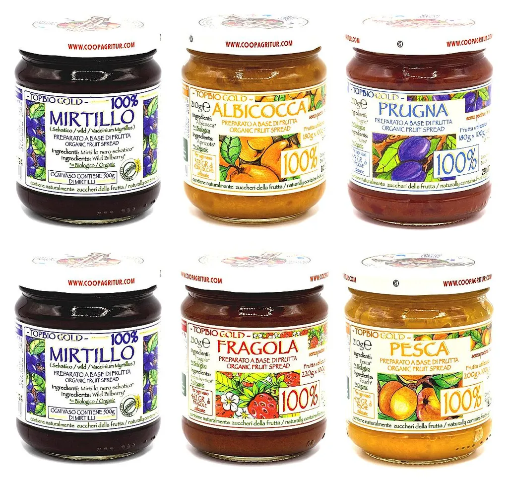 Win2Win Tech Agritur - Fruit compote mix without added sugar - 100 percent fruit - 6 x 210 g