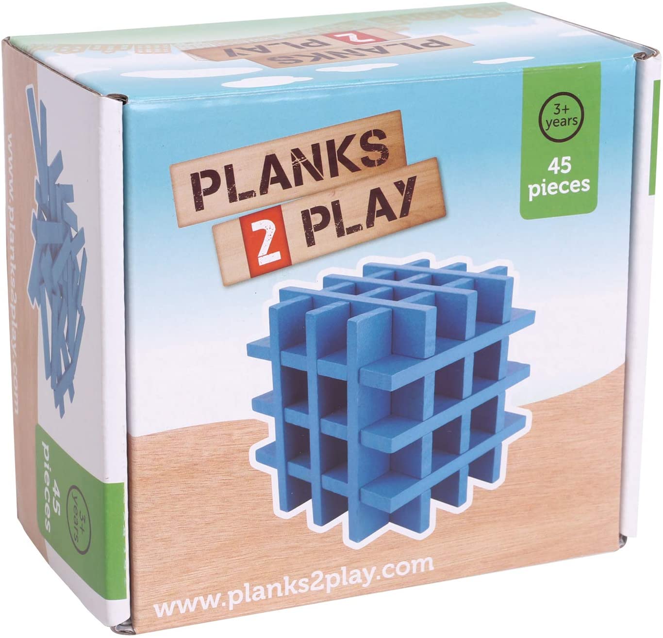 New Classic Toys Planks 2 Play - 45 Planks - Dark Blue