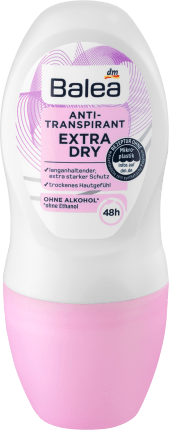 Balea Deodorant Roll On Antiperspirant Extra Dry, 50 ml