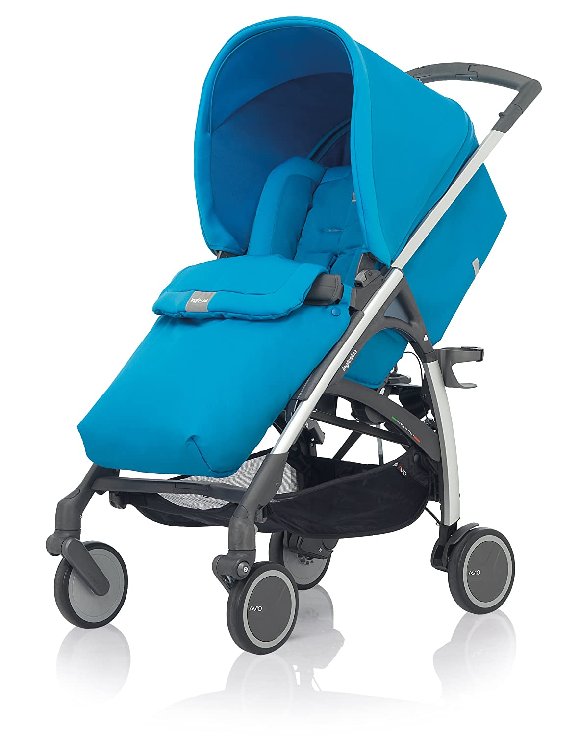 Unbekannt Inglesina Avio AA50E6SKY Storage Basket/Changing Bag/Adapter/Rain Protector for Pushchair Light Blue