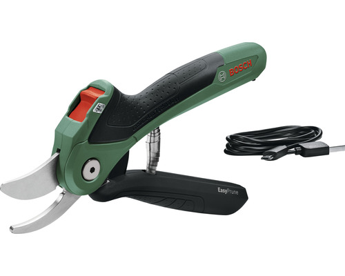 BOSCH EasyPrune cordless secateurs including charging cable