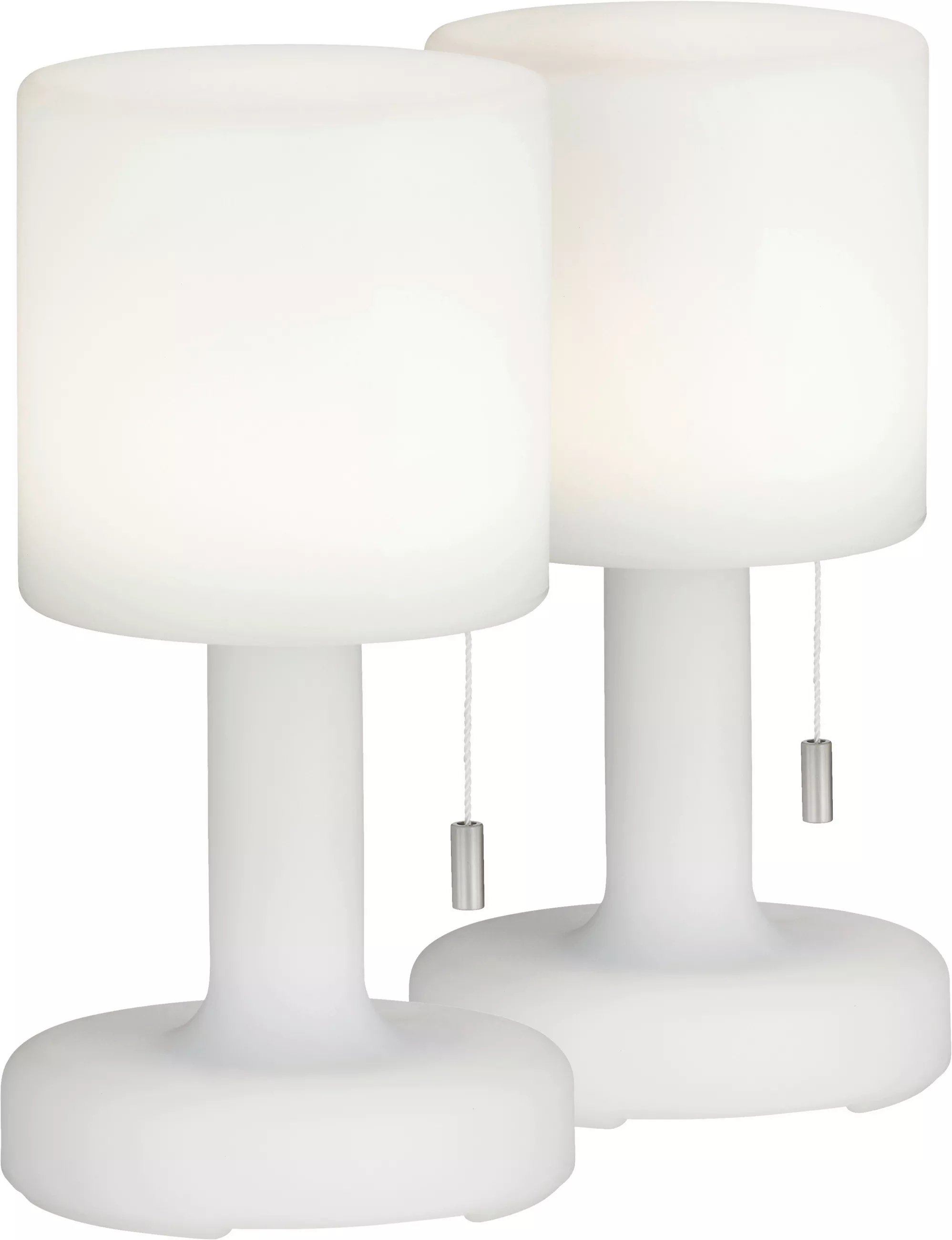 Termoli battery-powered table lamp, set of 2, 13/25 cm