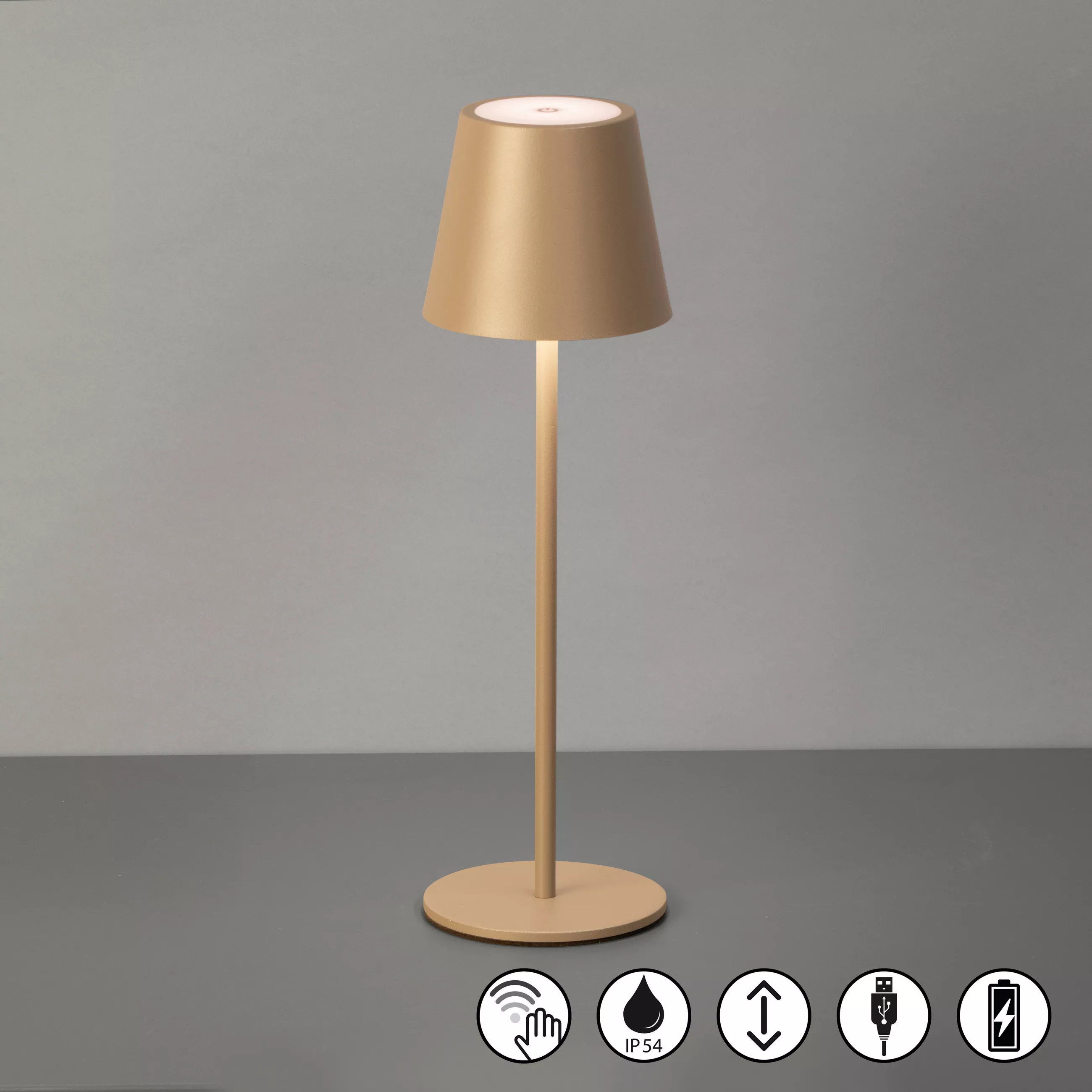 Battery-powered table lamp Viletto 11/36.5 cm