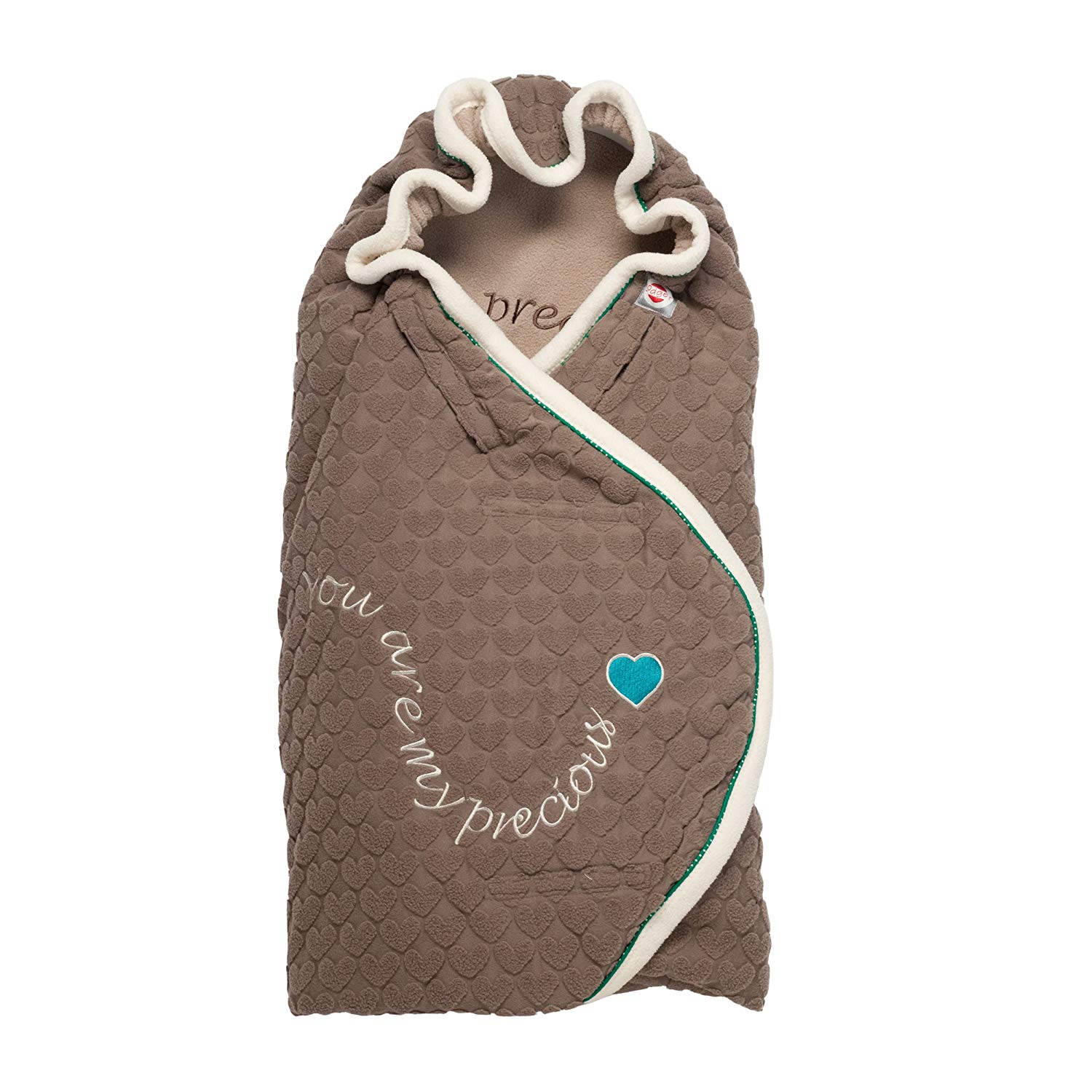 Lodger Wrapper Original BL535 Swaddling Blanket and Play Mat Buffalo Brown