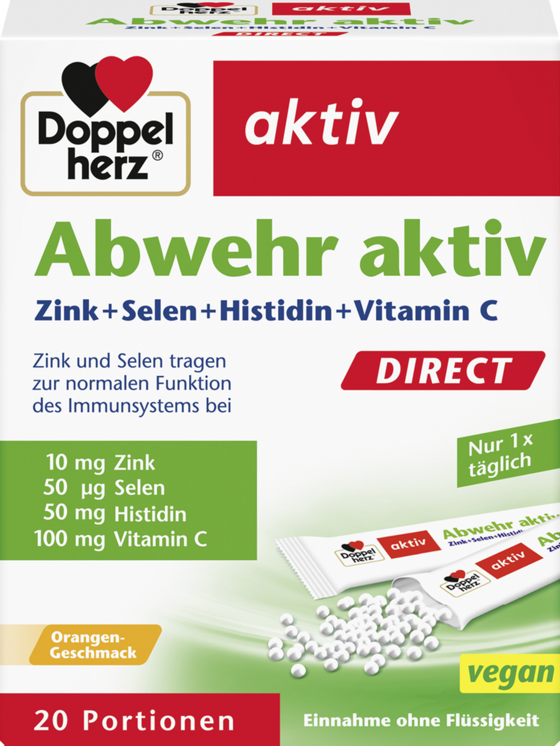 Doppelherz active Defense active Zinc + Selenium + Histidine + Vitamin C