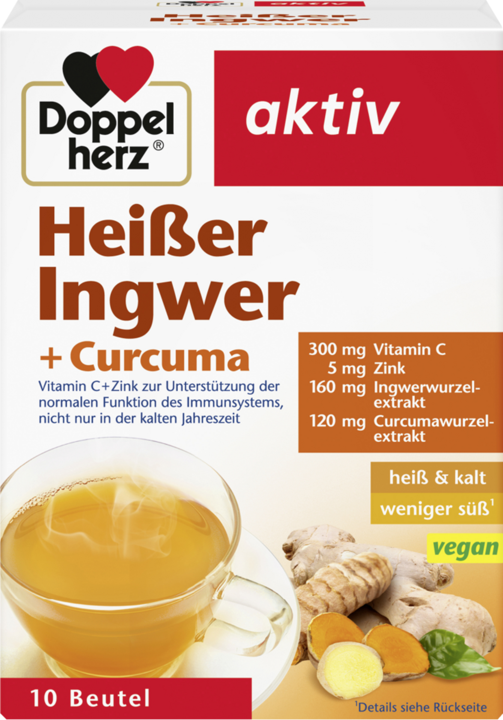 Doppelherz active hot ginger + curcuma granules