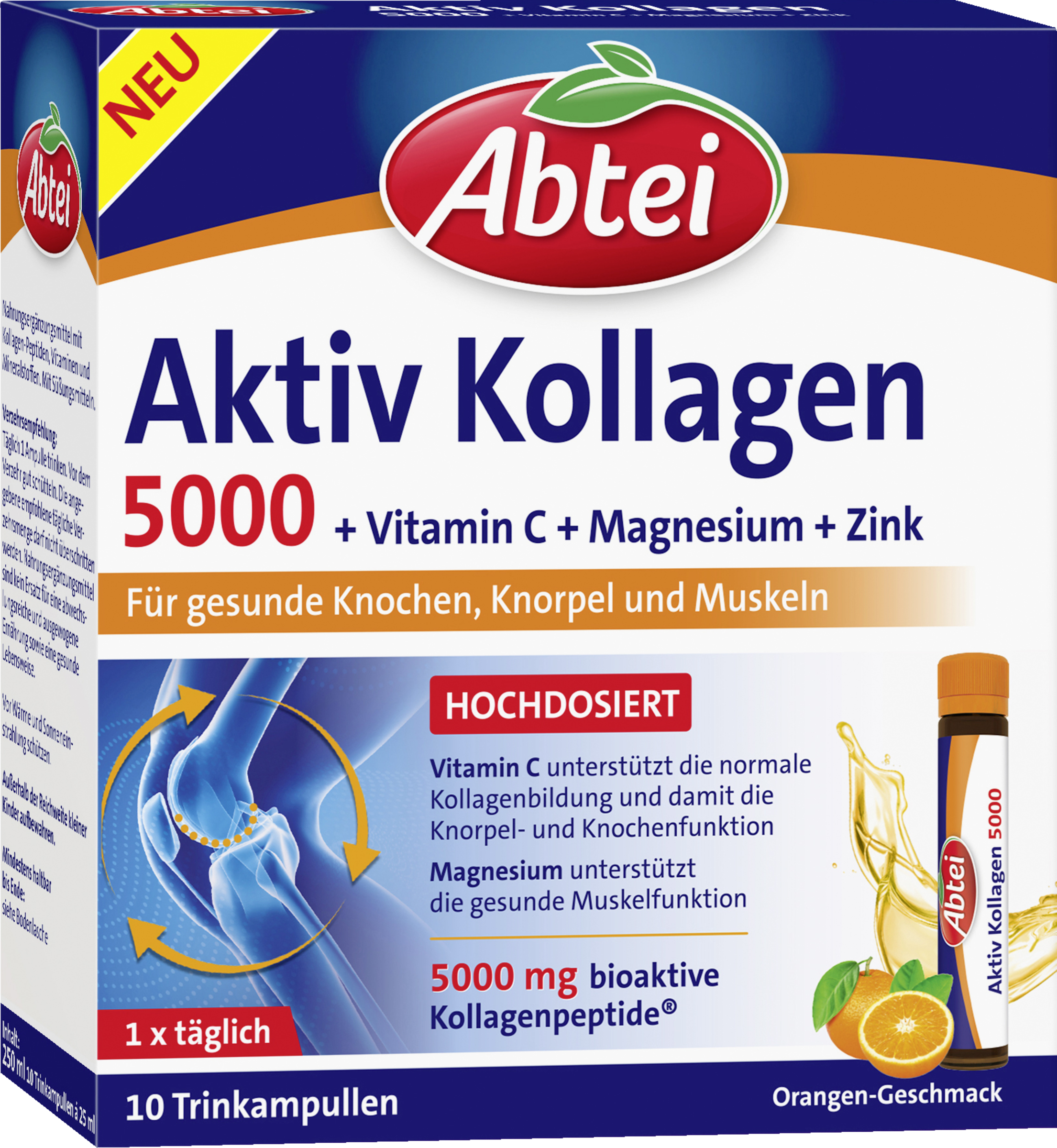 Abtei Active collagen 5,000 drinking ampoules