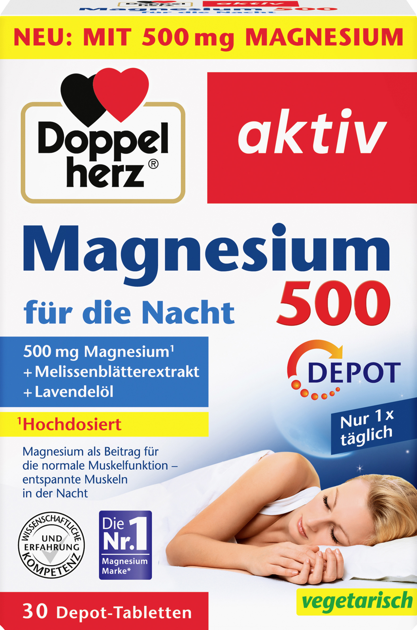 Doppelherz Active Magnesium 500 for the night depot tablets