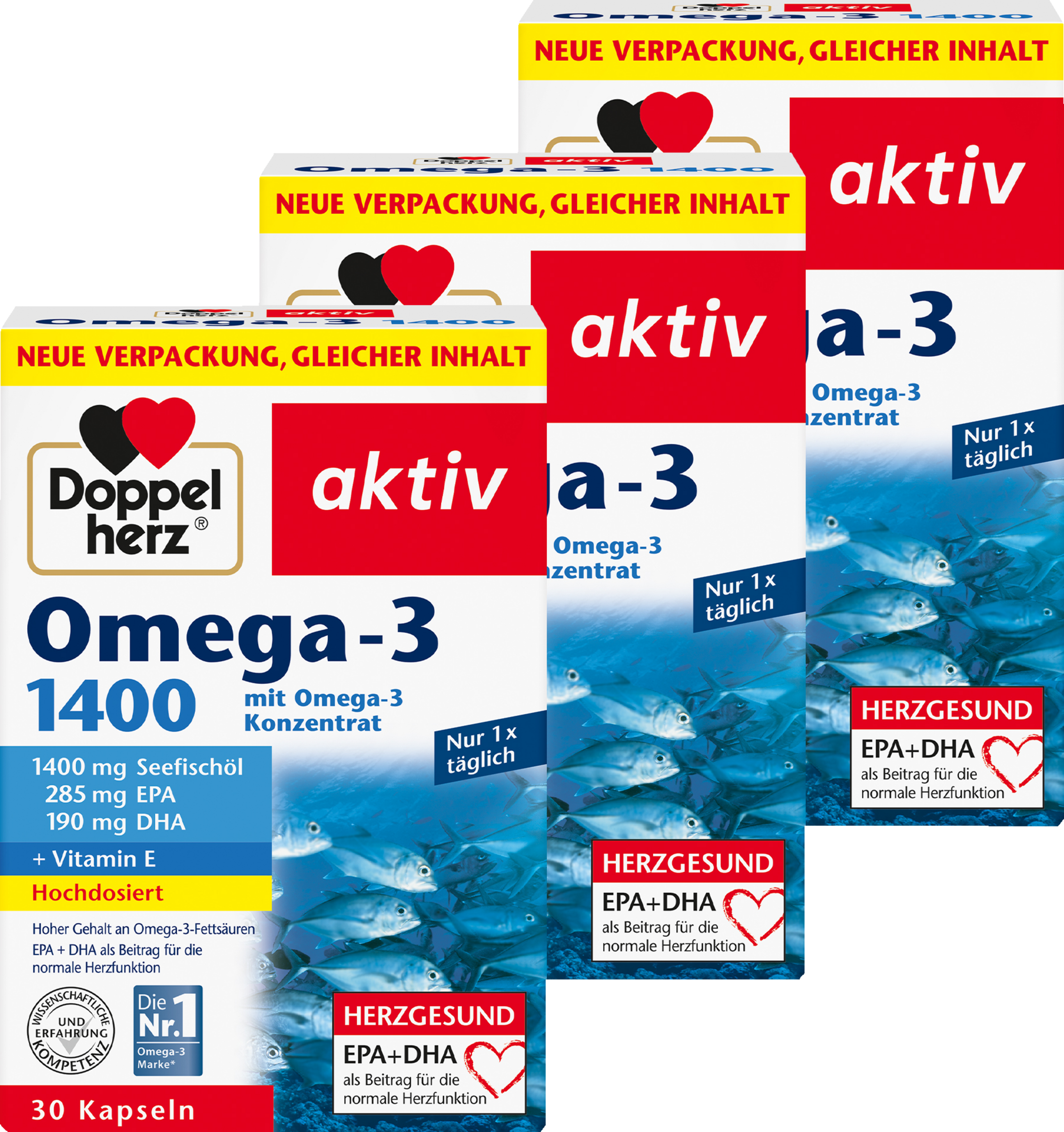 Doppelherz active Omega-3 1400 capsules bulk pack