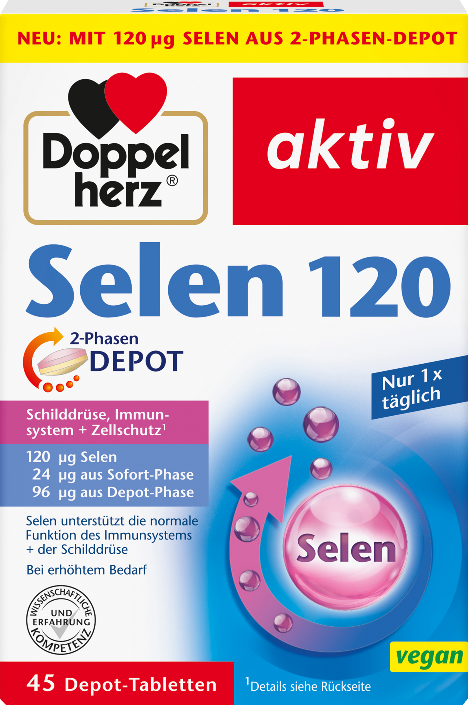 Doppelherz active selenium 120 2-phase depot