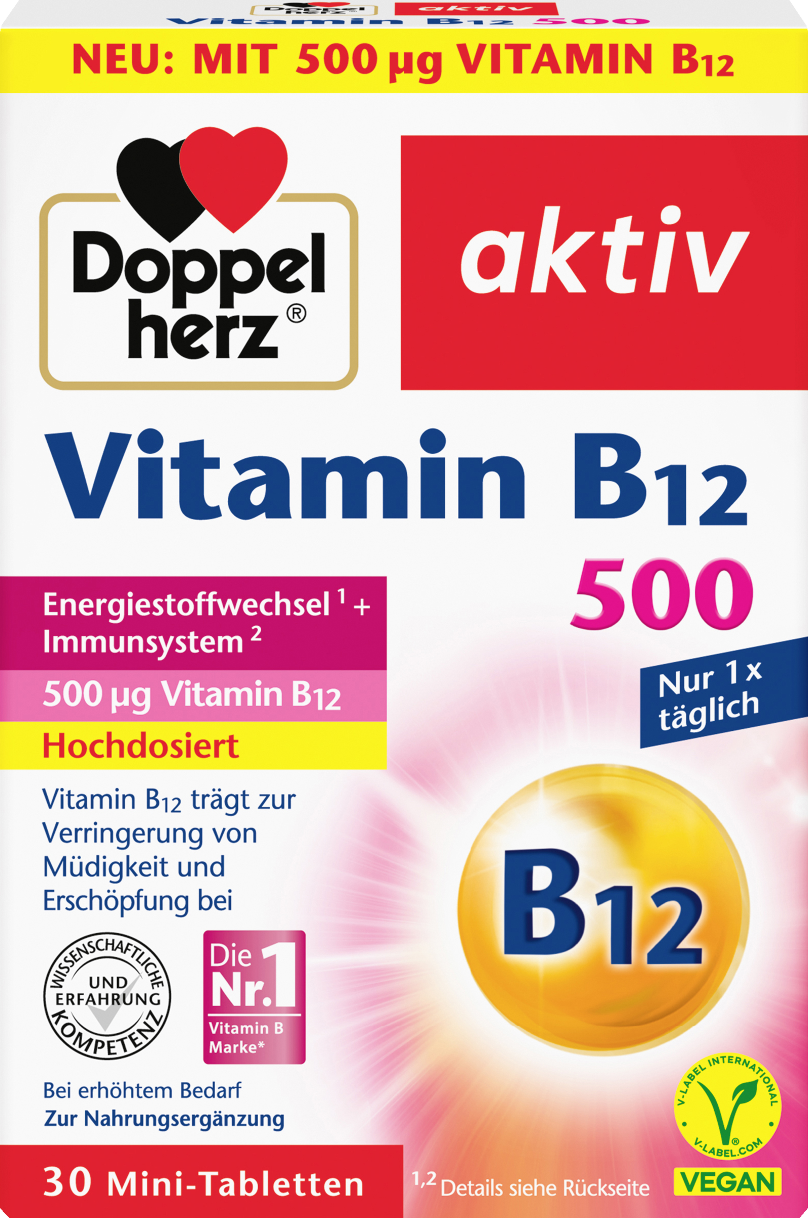 Doppelherz Active vitamin B12 500 mini tablets