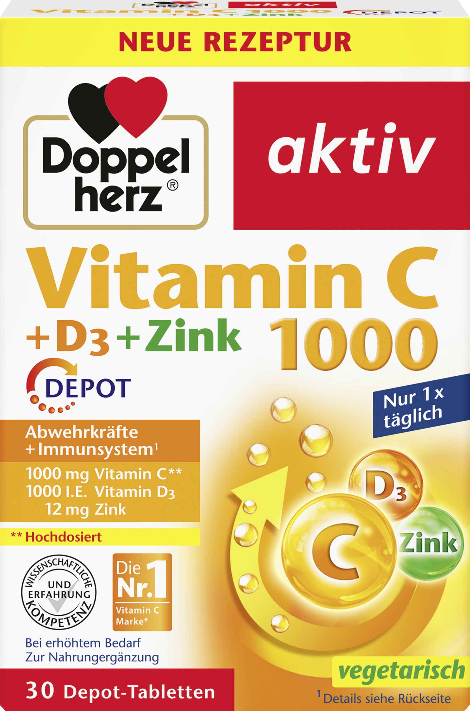 Doppelherz active Vitamin C 1000 + D3 + Zinc