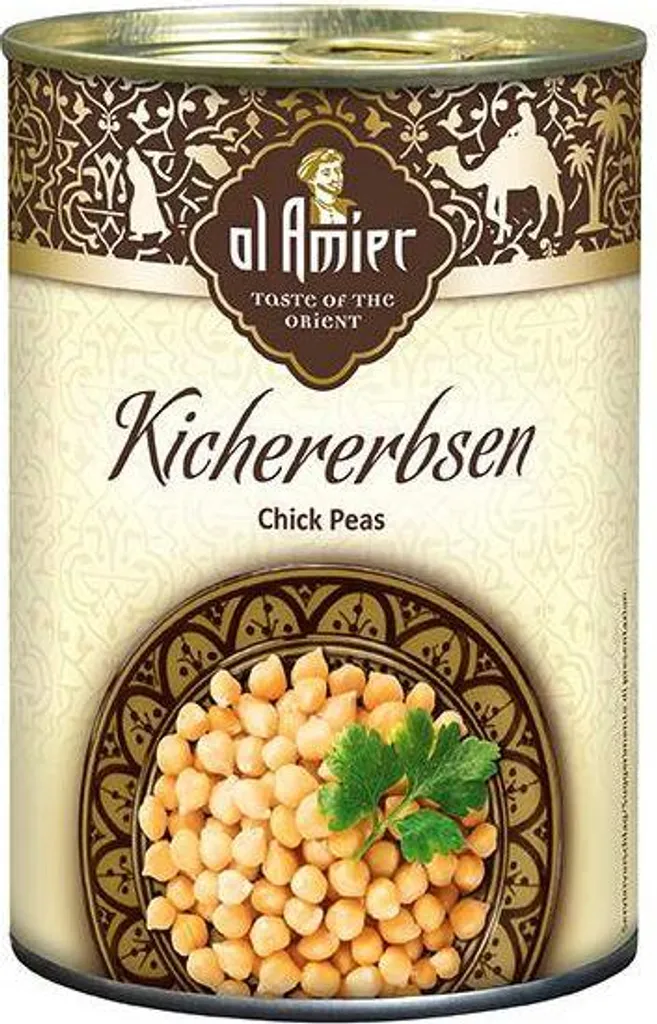 Rila Al Amier Chickpeas 265g Can Vegan Gluten-free Mild-nutty flavor