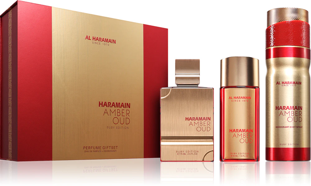 Al Haramain Amber Oud Ruby Edition gift set unisex