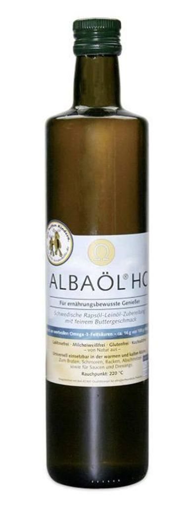 Hermann Fuchs OHG Albaöl HC - Rapeseed oil-linseed oil preparation with butter flavor, 750 ml bottle 750 ml