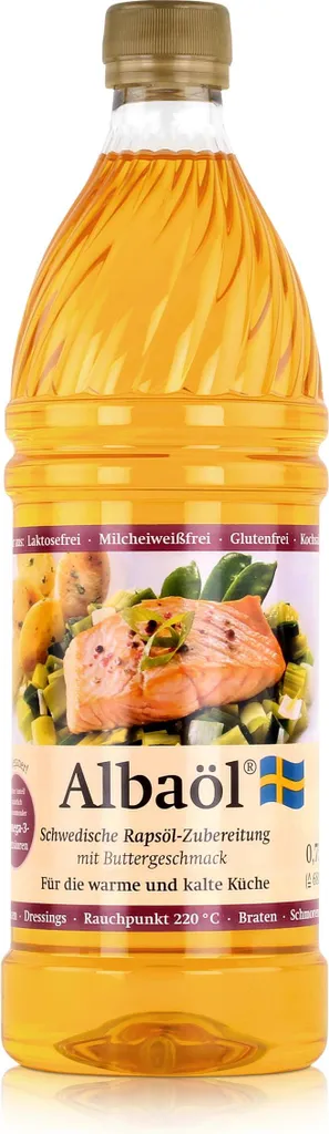 Albaöl Swedish rapeseed oil preparation with butter flavor 0.75L (1 pack)