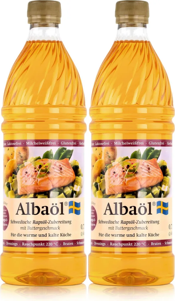 Taste of Sweden Albaöl Swedish rapeseed oil preparation with butter flavor 0.75L (2 pack)