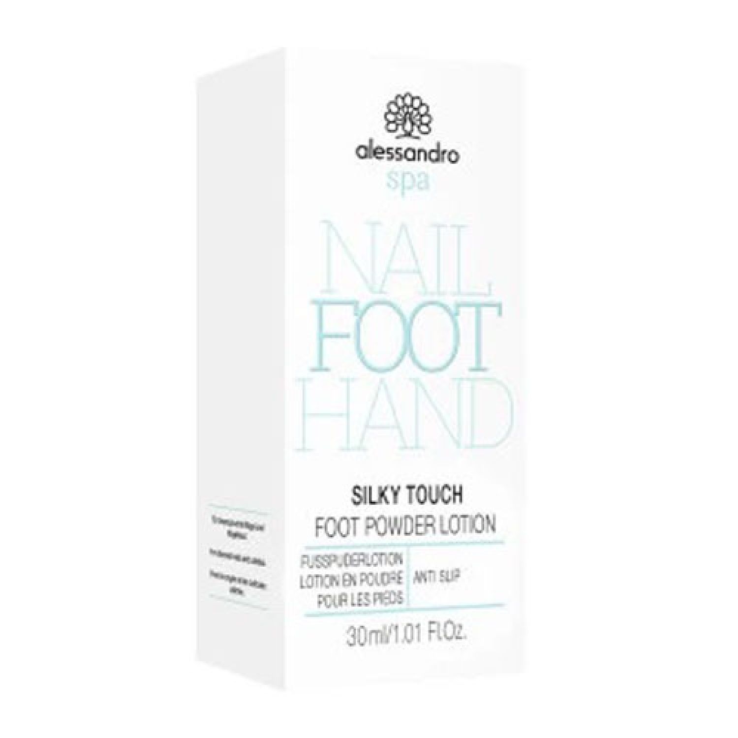 Alessandro International spa FOOT silky touch foot powder lotion 30 ml