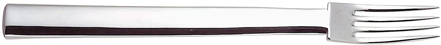 Alessi 18/10 Stainless Steel Mirror Polished Round Model Table Forks, 6 Pieces, Silver